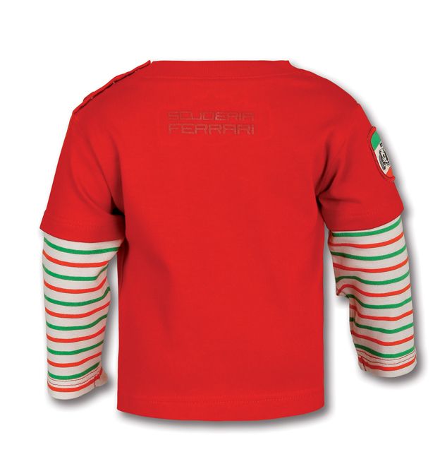 NEW 100% AUTHENTIC FERRARI INFANT VELOCE LONG SLEEVE T SHIRT