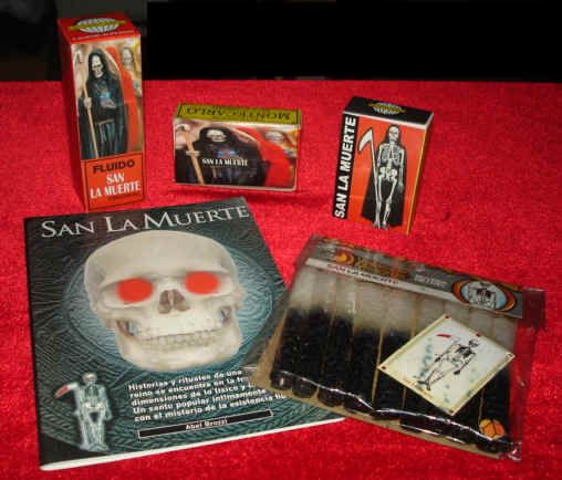 Santa Muerte Fluido Incienso Jabon Velas Libro Trabajos  