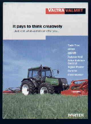 Valtra Valmet 600 6200 8750 etc Tractor Brochure 98  