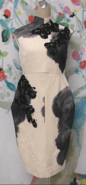 NWOT Giambattista Valli Painted Dress   Size 44/M  