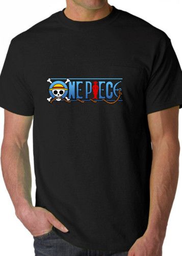 ONE PIECE LUFFY PIRATE FLAG ANIME MANGA mens T Shirt  