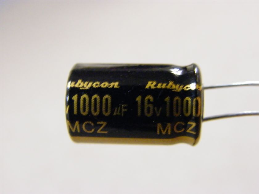 10pcs 1000uF 16V Rubycon MCZ Capacitors 16x10mm Japan  