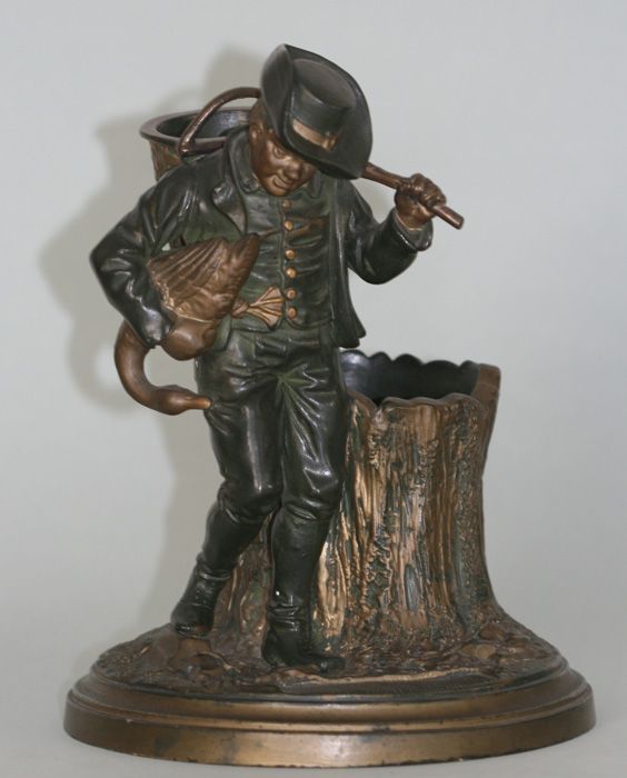 OUTSTANDING JOHANN MARESCH MATCHHOLDER “HANS IN LUCK” c. 1890