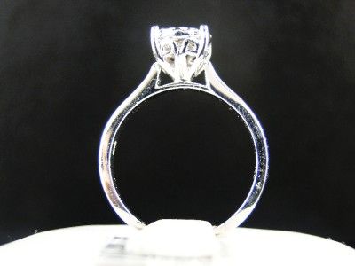 14K LADIES WHITE GOLD DIAMOND ENGAGEMENT SOLITAIRE RING  