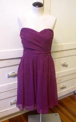 JCrew Silk Chiffon Arabelle Dress $225 spiced wine 20  