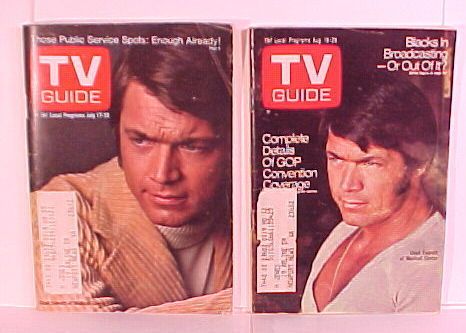 1971 1972 Lot 2 TV GUIDE Medical Center CHAD EVERETT  