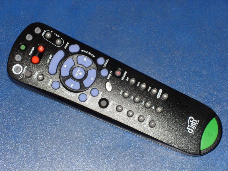 New Dishnetwork 3.4 IR [3.0 IR] Remote TV 1 Green Key  