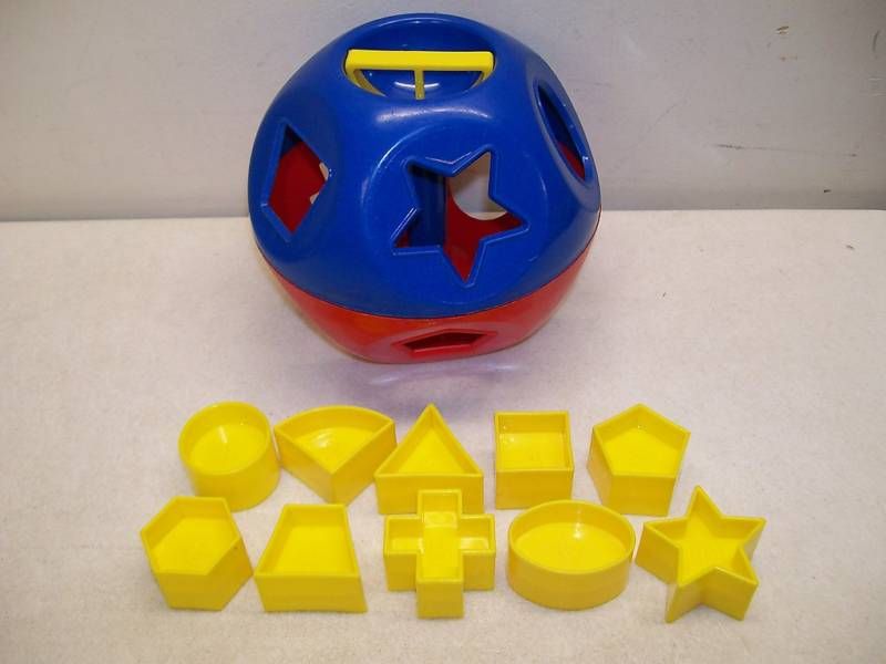 TUPPERWARE TUPPERTOYS SHAPE SORTER BALL 100% COMPLETE  