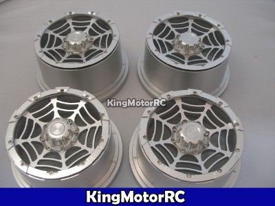 Aluminum Alloy Rims wheels, 24mm hex fits HPI Baja truck 5t, SC T1000 