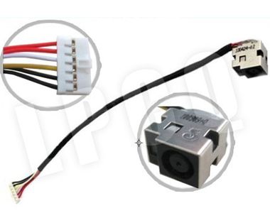 for HP G71 Series AC DC Power Jack Plug Connector with Cable Harness 