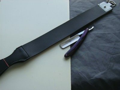 Hairdressing Hair Barber Cut Throat With LEATHER STROP  