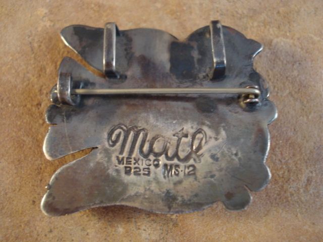 Mexico Mexican Sterling Silver Matl Matilde Poulat Pin  