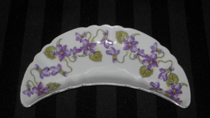 Mitterteich Bavaria Germany Violet Bone Dish  