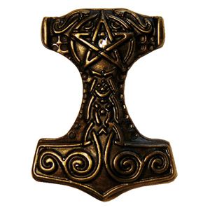 10 pcs THORS HAMMER Concho Belt Collar Leather LARP Art  