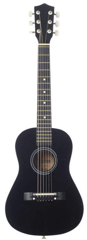   Inch 1/2 Size Steel String Acoustic Guitar   Black 717070230038  