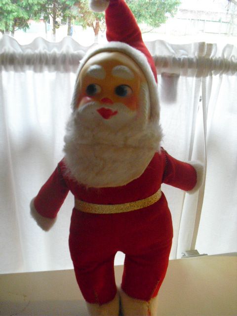 VINTAGE STUFFED SANTA CLAUS  