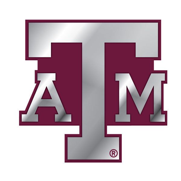 TEXAS A&M AGGIES Logo NCAA METAL Color Car Emblem NEW  