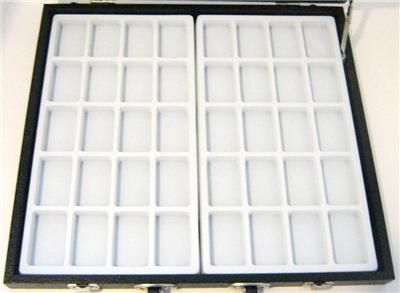 Large 40 Zippo Lighter Display Storage Glass Top Case  