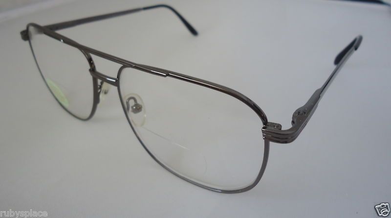 50 (Bifocal) Reading Glasses Gun Metal Frames 1106  