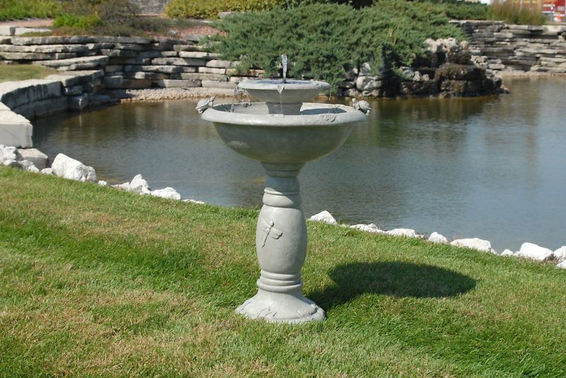 Country Gardens 2 Tier Solar on Demand Fountain  