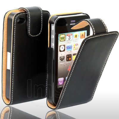 London Magic Store   BLACK EXECUTIVE FLIP LEATHER CASE FOR APPLE 