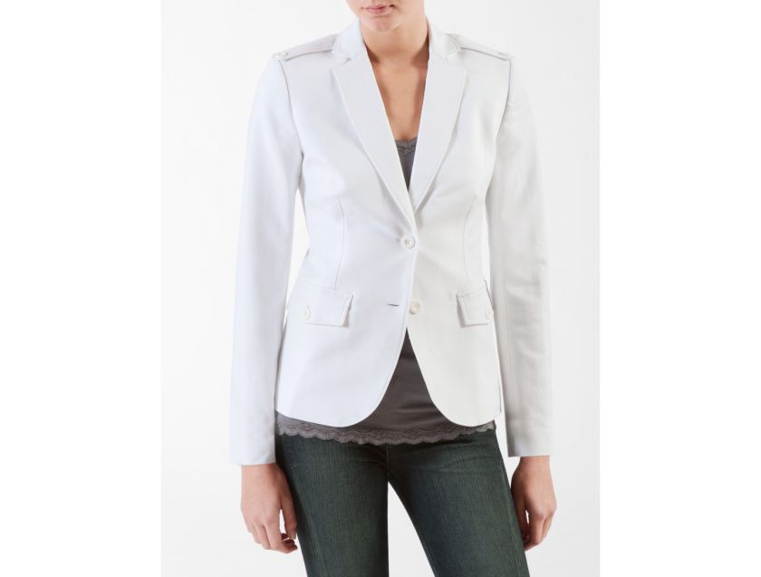 calvin klein womens epaulet blazer  