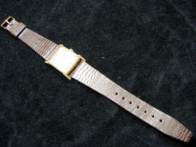 MENS 1940s DECO GRUEN TANQ MECHANICAL WRIST WATCH   NEEDS CLEANING 