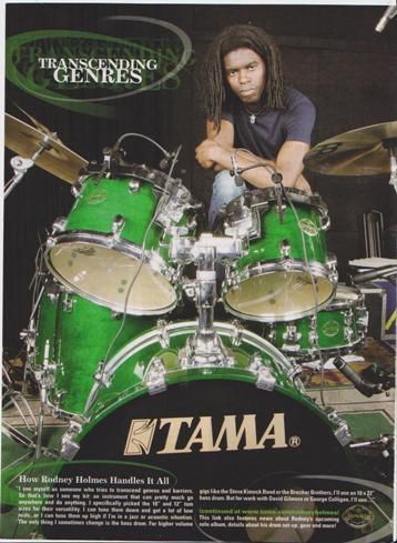 TAMA Drums   Rodney Holmes   2006 Ad  