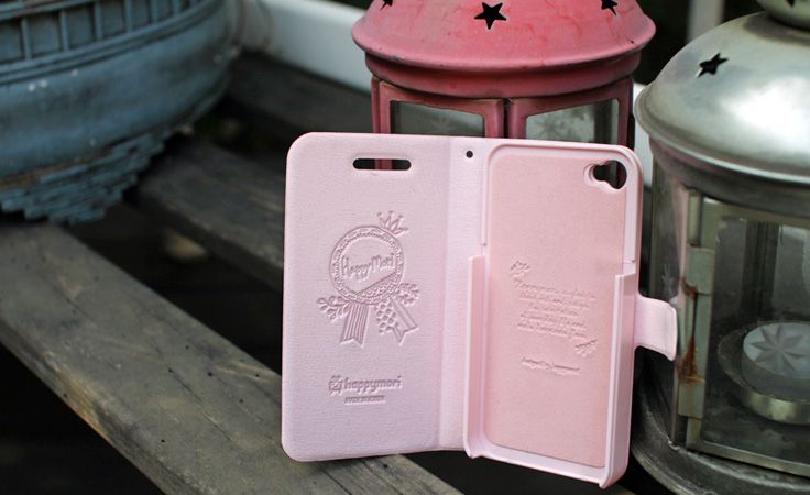 Picnic(Sky Blue) HAPPYMORI iphone4, 4S Korean diary type cute case 