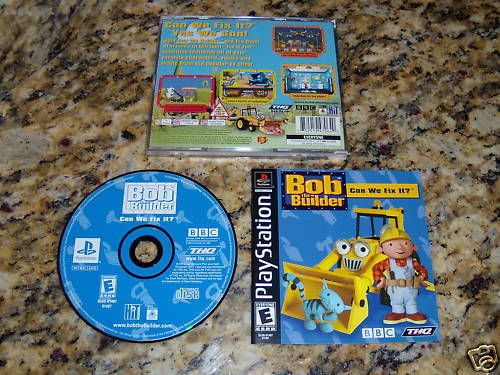 BOB THE BUILDER CAN WE FIX IT PS1 PLAYSTATION PS 1 EX  