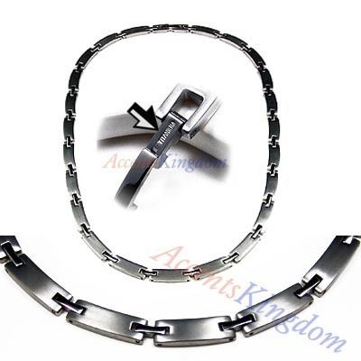 MENS PREMIUM MAGNETIC POWER TITANIUM GOLF NECKLACE T2  