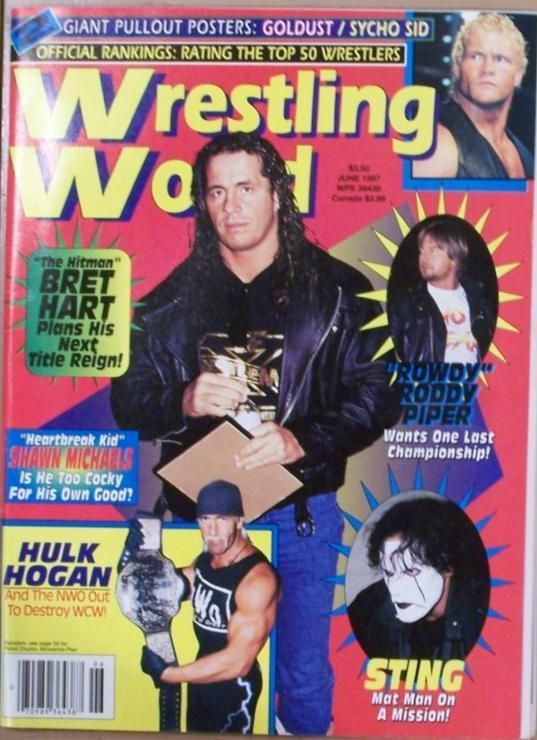 1997 WRESTLING WORLD BRETT HART POSTERS GOLDUST SYCHO S  