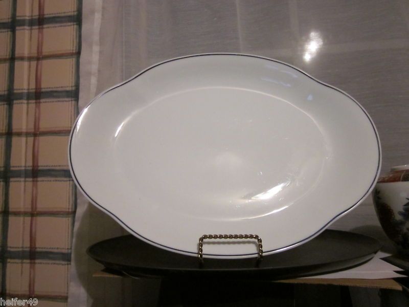 Georges Boyer Limoges Marine Oval Serving Platter  