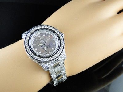 BRAND NEW LADIES BREITLING AEROMARINE PINK COLT OCEAN DIAMOND WATCH 9 