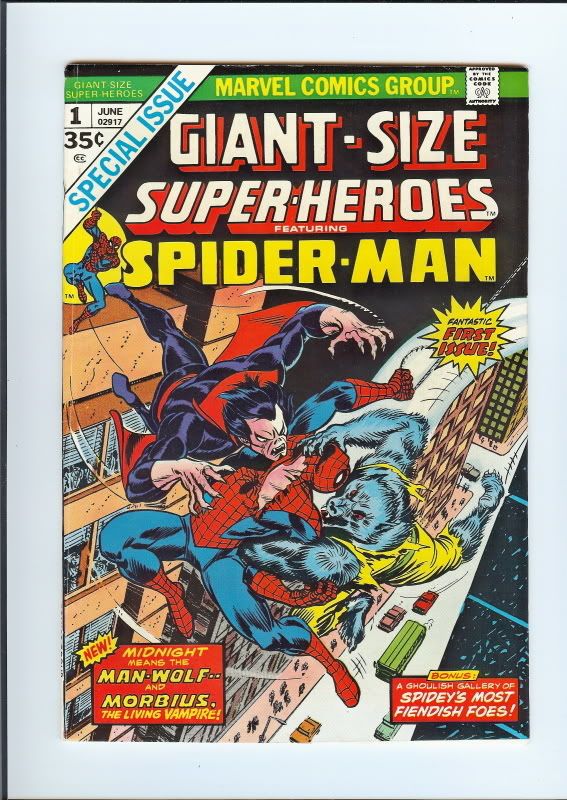 Giant Size Superheroes #1 ~ Spider Man Vs. Morbius 1974  