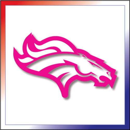 DENVER BRONCOS Sticker Decal Ladies PINK Quality  