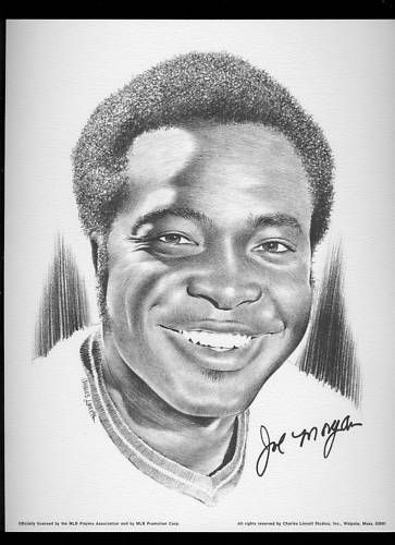 1976 Linnett Portrait Joe Morgan Cincinnati Reds  