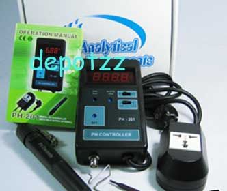 DIGITAL PH CONTROLLER + ELECTRODE CO2 ,110V or 220V NEW  