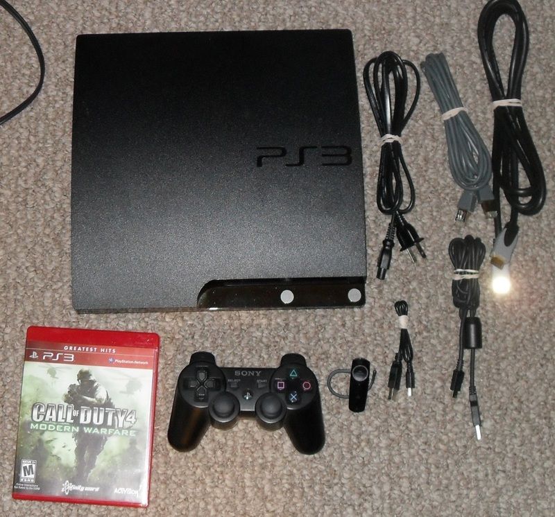 Sony PlayStation 3 160 gb Slim *UPGRADED TO 250 GB* 027242263420 