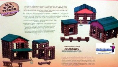 New 240PC Lincoln Logs Boulder Creek Building Set Real Wood (Double 