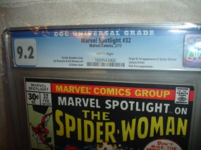 MARVEL SPOTLIGHT #32 SPIDER WOMAN CGC 9.2 RATED 1976  