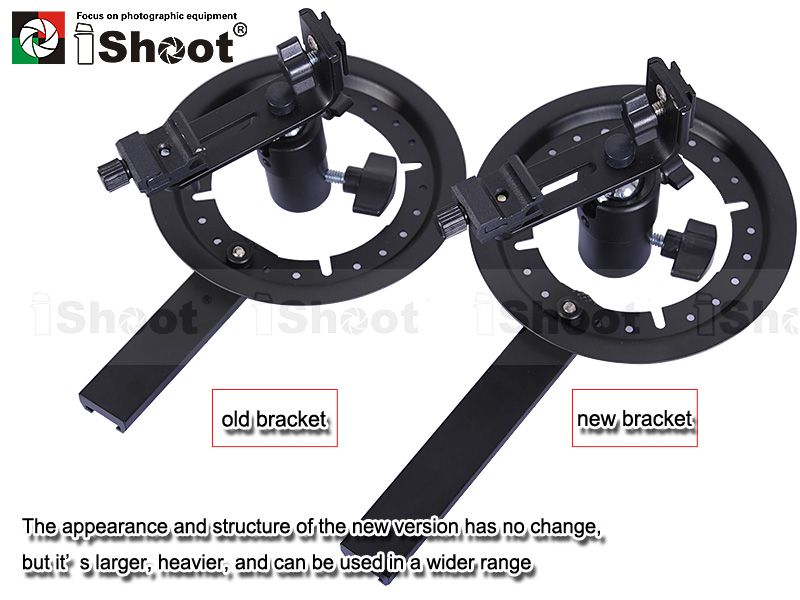 Flash Bracket/Holder+Hot Shoe Mount for Nikon/Canon Speedlight Softbox 