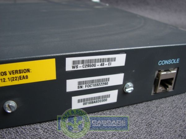 Cisco Catalyst 2950 Series Switch WS C2950G 48 EI  