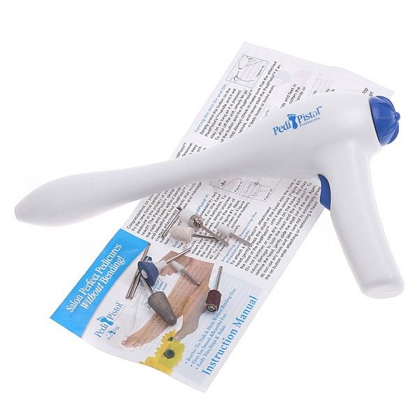 Handle Pedi Pistol Cordless Motorized Pedicure Foot File Kit H4653