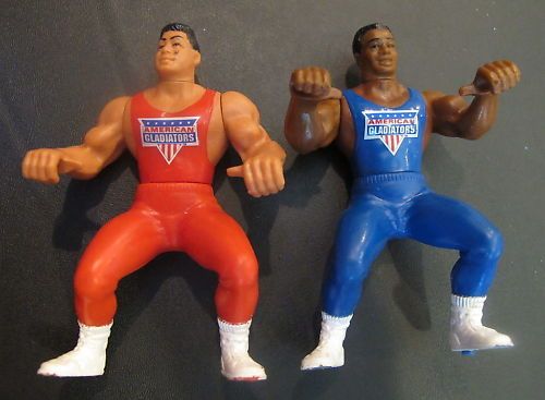 Lot of 2 American Gladiators Action Figures Challengers  