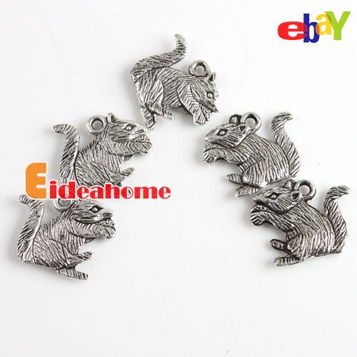 Multi Animal Shape Silver Oxide Alloy Pendant Beads Fit Charm Bracelet 