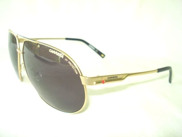 NEW CARRERA 6/S GOLD MATTE SHADED AVIATOR SUNGLASSES  