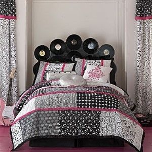 SEVENTEEN TRACI DOT 3 PIECE MINI QUEEN COMFORTER SET  