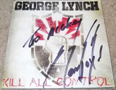GEORGE LYNCH signed autographed cd DOKKEN/LYNCH MOB  