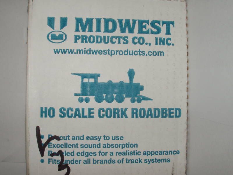 MIDWEST CORK ROADBED HO SCALE 1 PIECES ONLY 36 LONG  